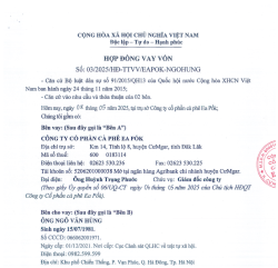 Hợp Đồng Vay Vốn